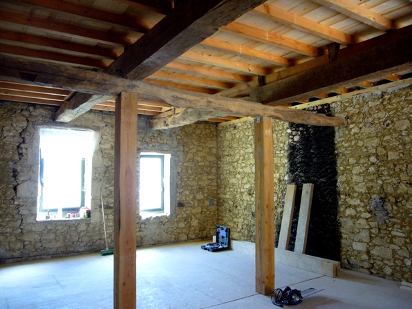 restauration d'une maison de ville : 1er tage