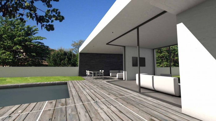 Maison contemporaine  parement en pierres noires : image_projet_mini_82274