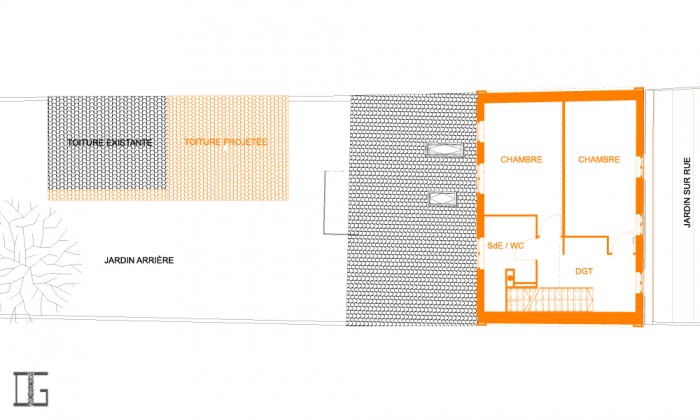 SURELEVATION LIX : Plan R+1 projet