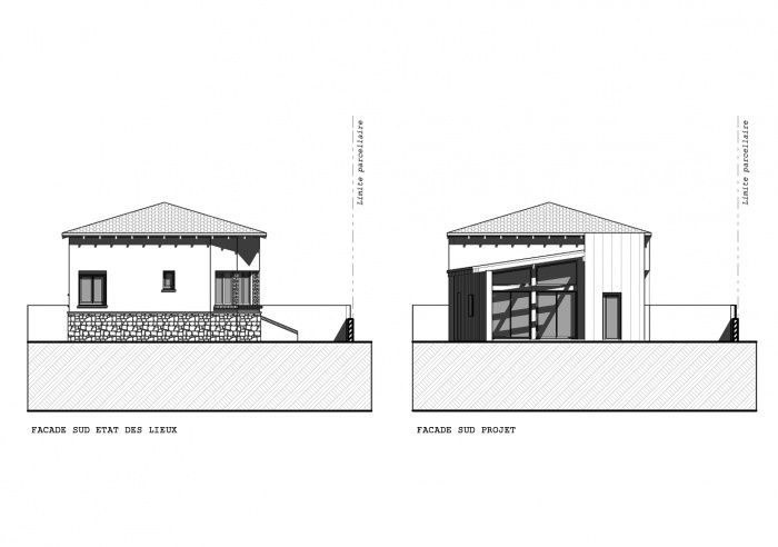 Maison AD : Faade SUD